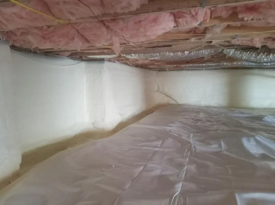 Crawl space encapsulation with closed-cell spray foam for Roof Waterproofing in Garden Grove